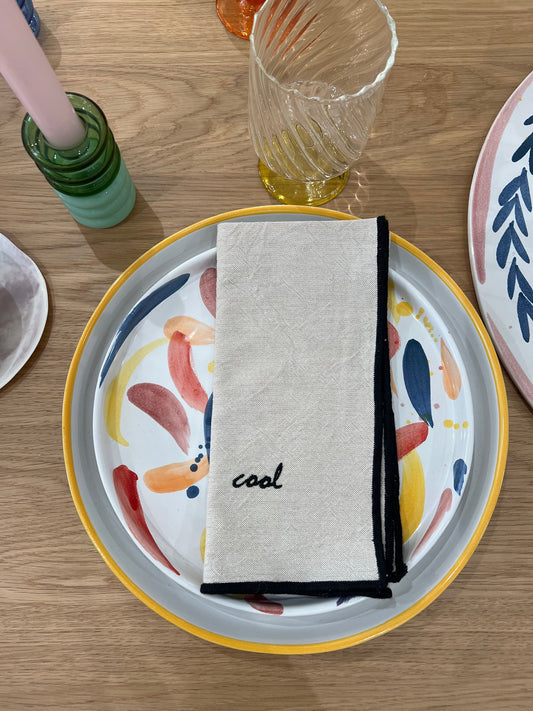 Serviette brodée - Be(e)  cool