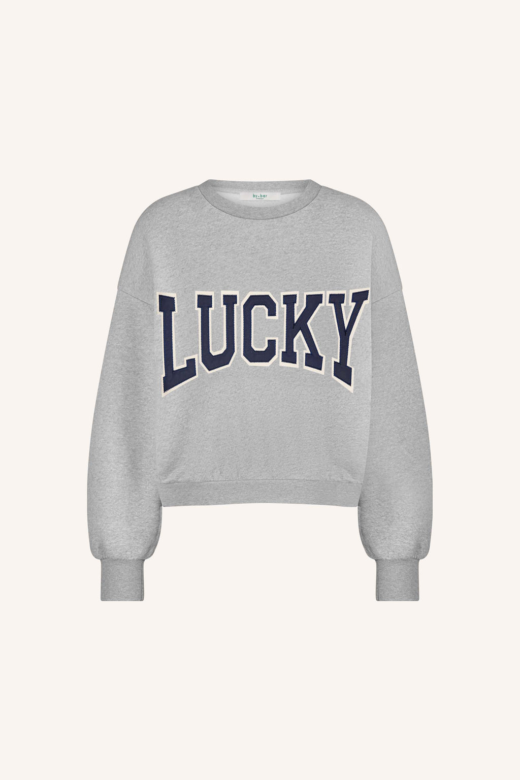 Sweat LUCKY - gris et marine