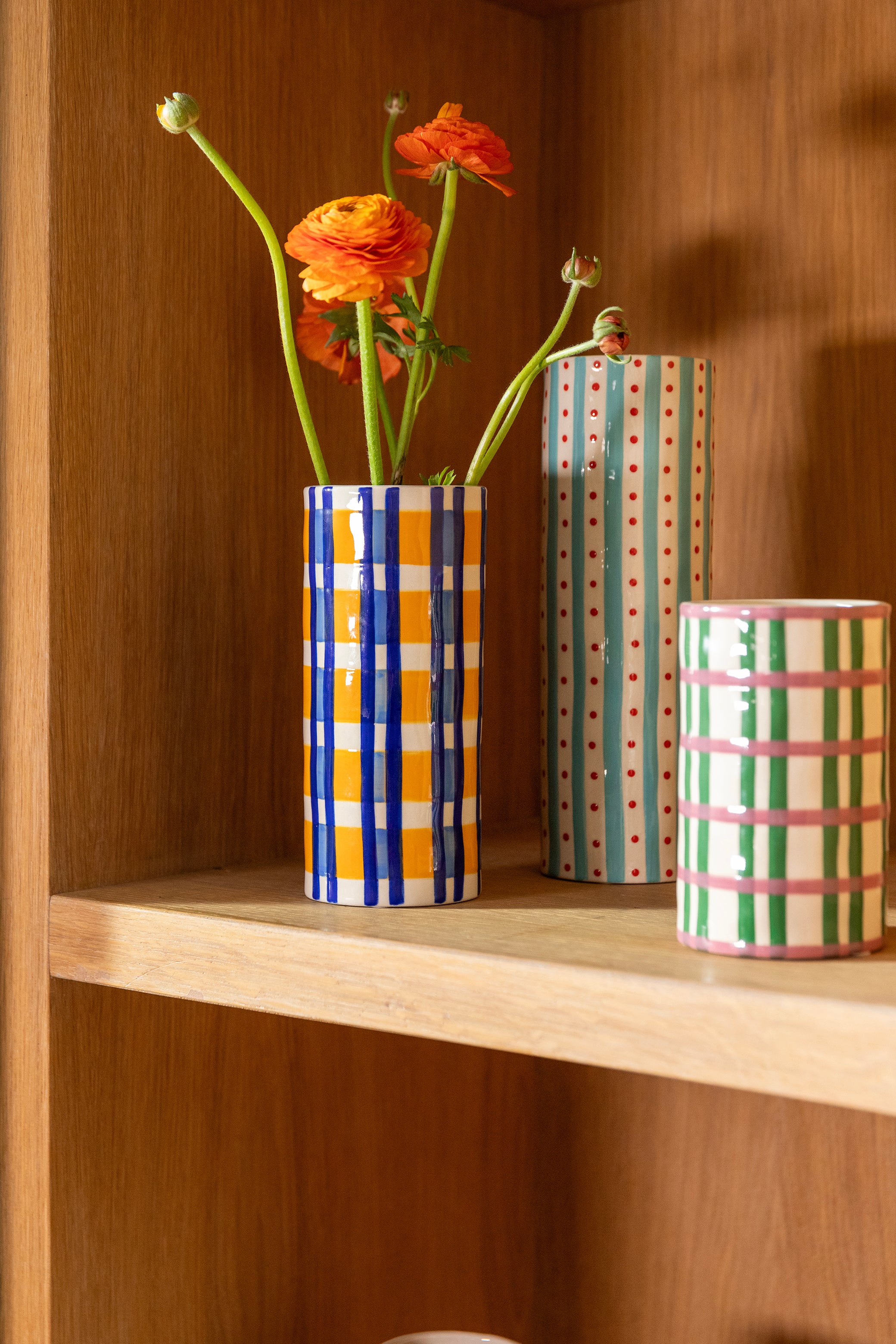 Vase Clash bleu et orange