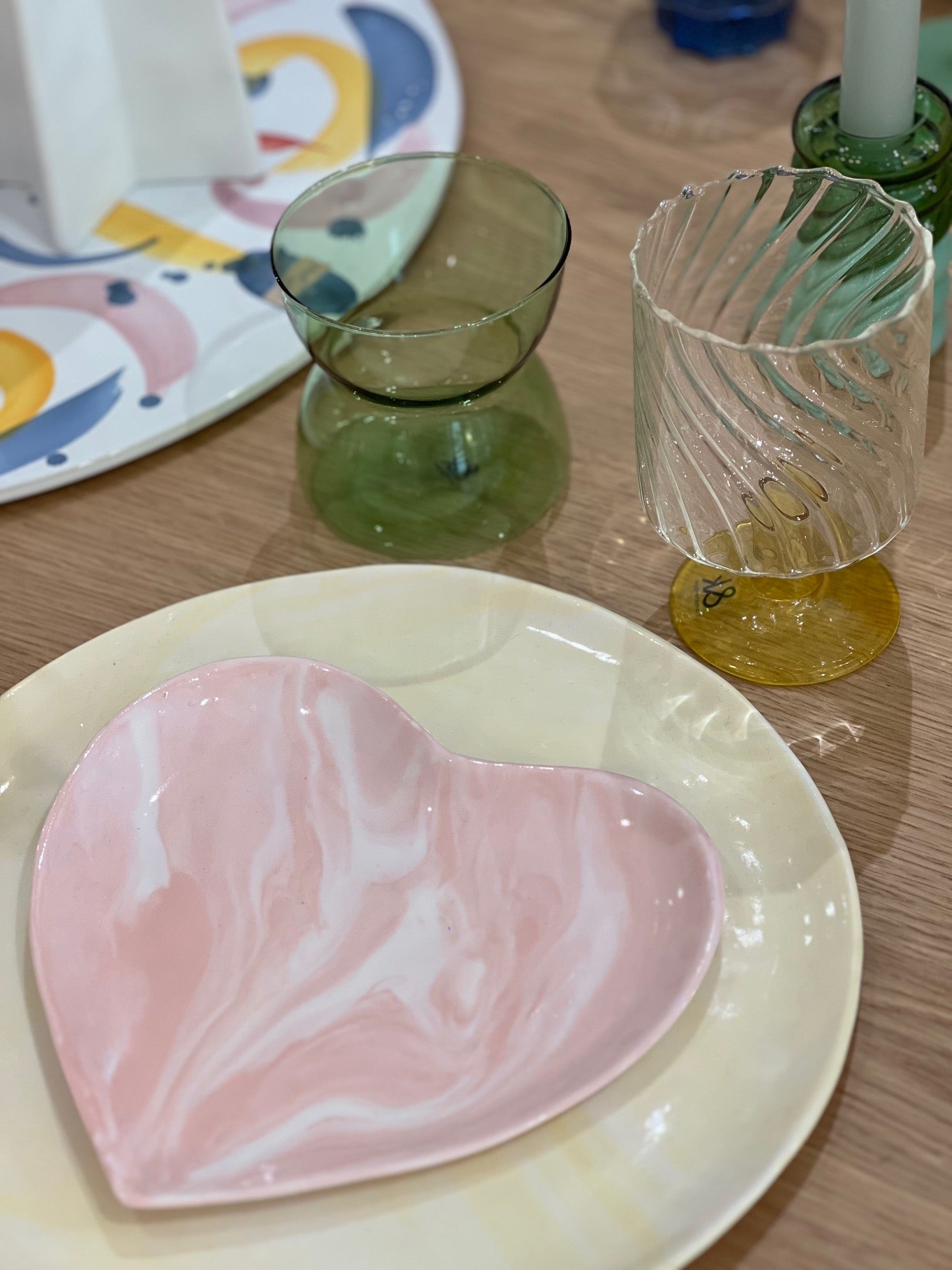 Set de 2 verres à pied - jaune